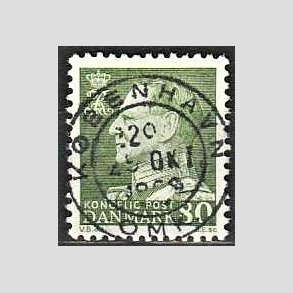 FRIMRKER DANMARK | 1967 - AFA 462F - Fr. IX 80 re grn - Lux Stemplet Kbenhavn