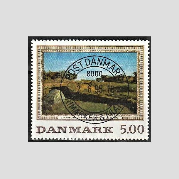 FRIMRKER DANMARK | 1992 - AFA 1032 - Maleriserie 5. - 5,00 Kr. J. Th. Lundbye - Pragt Stemplet