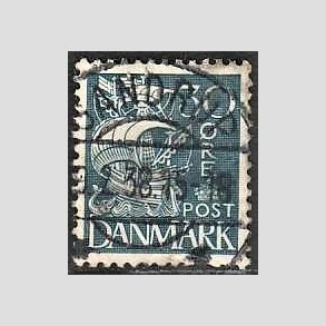 FRIM�RKER DANMARK | 1934 - AFA 215 - Karavel 30 �re bl� Type I - Lux stemplet