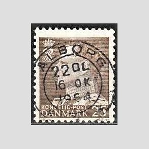 FRIMRKER DANMARK | 1963 - AFA 414 - Fr. IX 25 re brun - Lux Stemplet