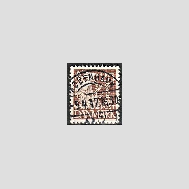 FRIMRKER DANMARK | 1937-40 - AFA 214a - Karavel 25 re brun Type II - Lux Stemplet