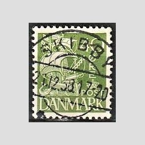 FRIM�RKER DANMARK | 1933 - AFA 208 - Karavel 40 �re gr�n Type I - Lux Stemplet 