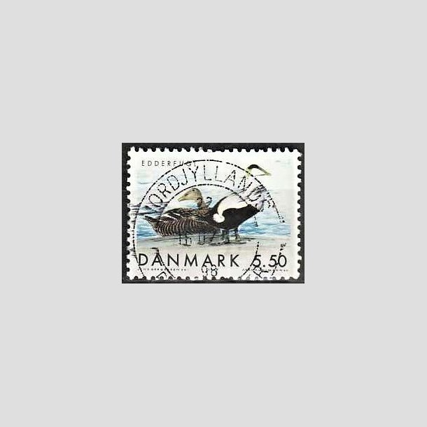 FRIMRKER DANMARK | 1999 - AFA 1224 - Danske trkfugle - 5,50 Kr. Edderfugl - Pragt Stemplet