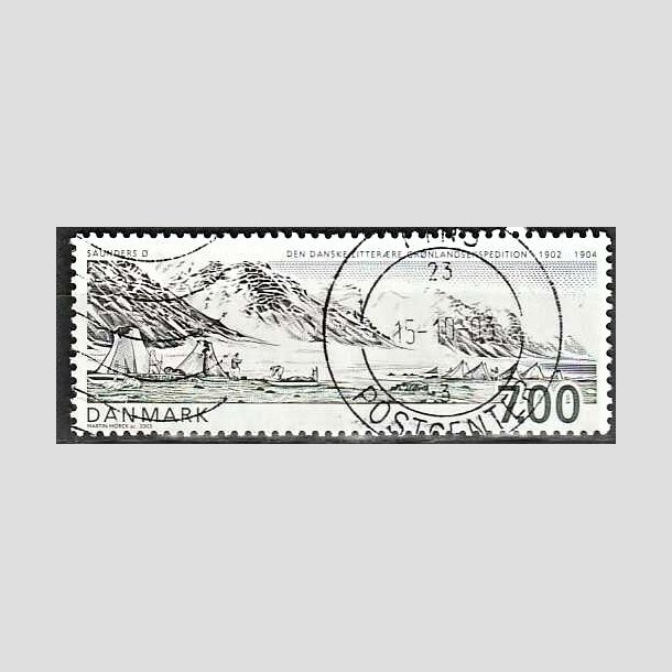 FRIMRKER DANMARK | 2003 - AFA 1347 - Grnlandsekspedition - 7,00 Kr. flerfarvet - Pragt Stemplet