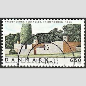 FRIM�RKER DANMARK | 2002 - AFA 1335 - Danske boliger I. - 6,50 Kr. Fredensborg terrasser - Pragt Stemplet