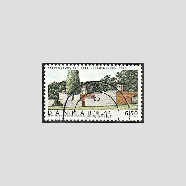 FRIMRKER DANMARK | 2002 - AFA 1335 - Danske boliger I. - 6,50 Kr. Fredensborg terrasser - Pragt Stemplet