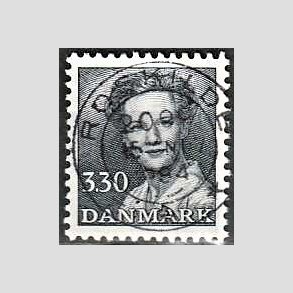 FRIMRKER DANMARK | 1984 - AFA 791 - Dronning Margrethe - 3,30 Kr. blgr - Pragt Stemplet Roskilde