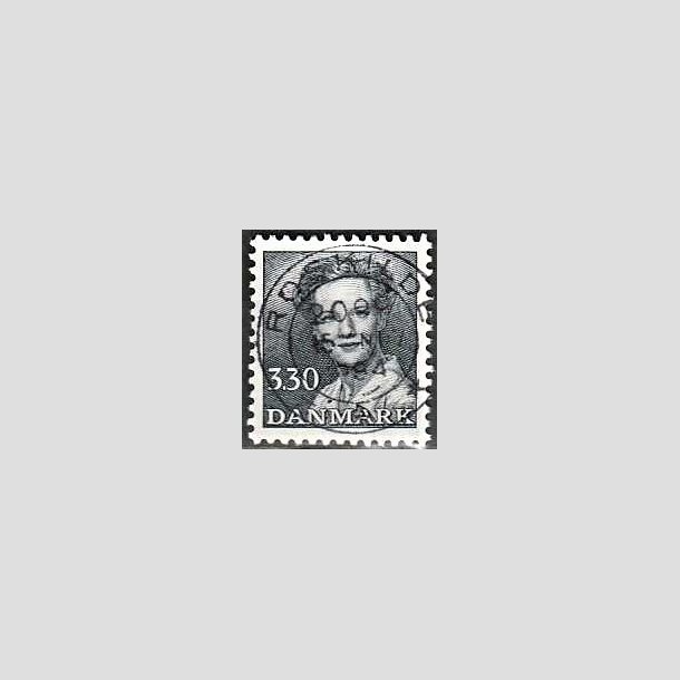 FRIMRKER DANMARK | 1984 - AFA 791 - Dronning Margrethe - 3,30 Kr. blgr - Pragt Stemplet Roskilde