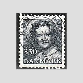 FRIMRKER DANMARK | 1984 - AFA 791 - Dronning Margrethe - 3,30 Kr. blgr - Pragt Stemplet
