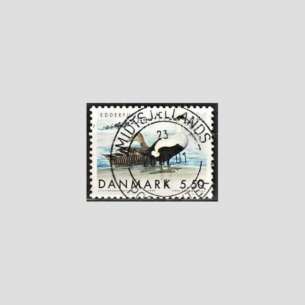 FRIMRKER DANMARK | 1999 - AFA 1224 - Danske trkfugle - 5,50 Kr. Edderfugl - Pragt Stemplet