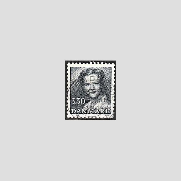 FRIMRKER DANMARK | 1984 - AFA 791 - Dronning Margrethe - 3,30 Kr. blgr - Pragt Stemplet