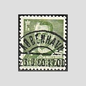 FRIMRKER DANMARK | 1950 - AFA 324 - Fr. IX 70 re mrkgrn - Lux Stemplet Kbenhavn