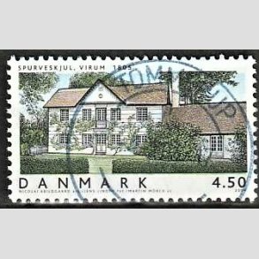 FRIM�RKER DANMARK | 2004 - AFA 1378 - Danske boliger III. - 4,50 Kr. flerfarvet - Pragt Stemplet