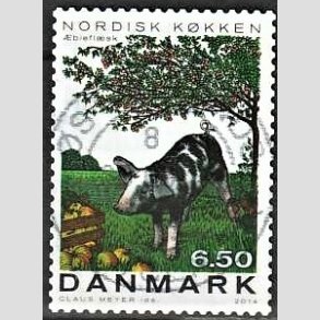 FRIM�RKER DANMARK | 2013 - AFA 1764 - Nordisk k�kken - 6,50 Kr. flerfarvet - Pragt Stemplet