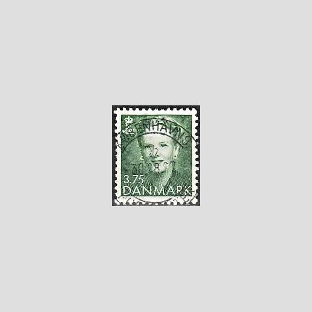 FRIMRKER DANMARK | 1991 - AFA 982 - Dronning Margrethe - 3,75 Kr. grn - Lux Stemplet