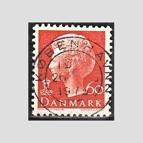 FRIMRKER DANMARK | 1974 - AFA 572 - Dronning Margrethe - 60 re orange - Pragt Stemplet Kbenhavn