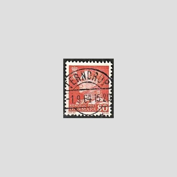 FRIMRKER DANMARK | 1961-62 - AFA 400 - Fr. IX 80 re orangegul - Lux Stemplet Terndrup