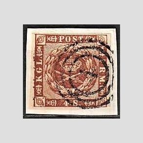 FRIMRKER DANMARK | 1858-62 - AFA 7 - 4 Skilling brun - Stemplet