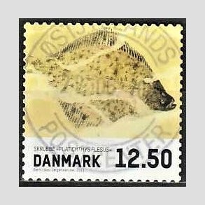 FRIM�RKER DANMARK | 2013 - AFA 1728 - Fisk - 12,50 Kr. skrubbe - Pragt Stemplet