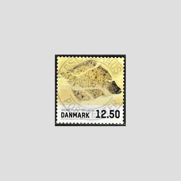 FRIMRKER DANMARK | 2013 - AFA 1728 - Fisk - 12,50 Kr. skrubbe - Pragt Stemplet