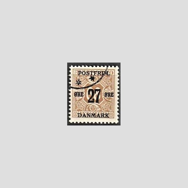 FRIMRKER DANMARK | 1918 - AFA 94 - 27 re/68 re brun provisorium - Stemplet