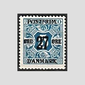FRIMRKER DANMARK | 1918 - AFA 86 - 27 re/5 re bl provisorium - Ubrugt