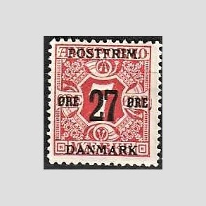 FRIMRKER DANMARK | 1918 - AFA 87 - 27 re/7 re rd provisorium - Ubrugt