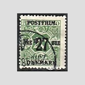FRIMRKER DANMARK | 1918 - AFA 88 - 27 re/8 re grn - Stemplet