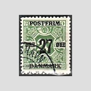 FRIMRKER DANMARK | 1918 - AFA 88 - 27 re/8 re grn - Stemplet