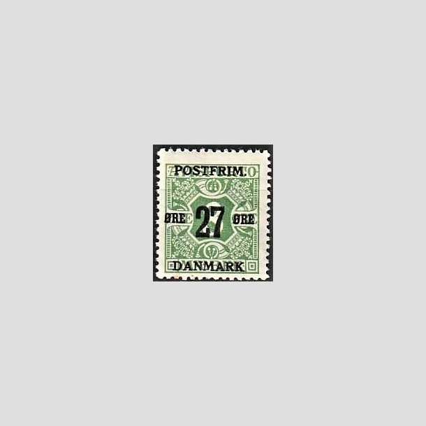 FRIMRKER DANMARK | 1918 - AFA 88 - 27 re/8 re grn - Ubrugt