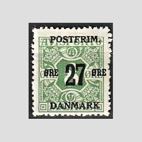 FRIMRKER DANMARK | 1918 - AFA 88 - 27 re/8 re grn - Ubrugt