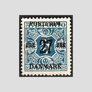FRIMRKER DANMARK | 1918 - AFA 86 - 27 re/5 re bl provisorium - Ubrugt