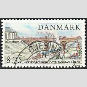 FRIM�RKER DANMARK | 1997 - AFA 1149 - K�benhavn-Roskilde - 8,75 Kr. flerfarvet - Lux Stemplet