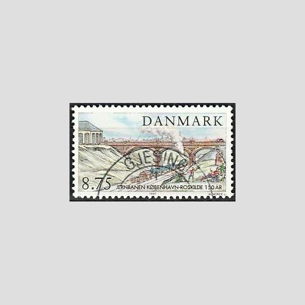 FRIMRKER DANMARK | 1997 - AFA 1149 - Kbenhavn-Roskilde - 8,75 Kr. flerfarvet - Lux Stemplet