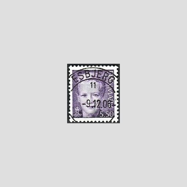 FRIMRKER DANMARK | 2000 - AFA 1247 - Dronning Margrethe II - 5,50 violet - Pragt Stemplet