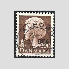 FRIMRKER DANMARK | 1977 - AFA 645 - Dronning Margrethe - 100 re brun - Pragt Stemplet