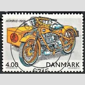 FRIM�RKER DANMARK | 2002 - AFA 1321 - Postk�ret�jer - 4,00 Kr. flerfarvet - Pragt Stemplet