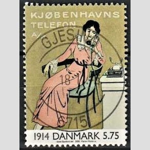 FRIMRKER DANMARK | 2000 - AFA 1238 - 1900-tallet serie 1 - 5,75 Kr. flerfarvet - Pragt Stemplet