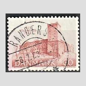 FRIM�RKER DANMARK | 1968 - AFA 471 - Koldinghus slot 700 �r - 60 �re r�d - Pragt Stemplet