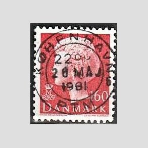 FRIMRKER DANMARK | 1981 - AFA 715 - Dronning Margrethe - 160 re rd - Pragt Stemplet Kbenhavn