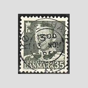 FRIMRKER DANMARK | 1951 - AFA 326 - Fr. IX 35 re grnsort - Lux Stemplet