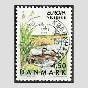 FRIM�RKER DANMARK | 1999 - AFA 1209 - Naturreservater - 4,50 Kr. Vejlerne - Pragt Stemplet