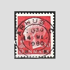 FRIMRKER DANMARK | 1979 - AFA 678 - Dronning Margrethe - 130 re rd - Pragt Stemplet