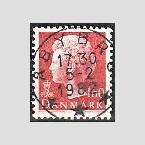 FRIMRKER DANMARK | 1981 - AFA 715 - Dronning Margrethe - 160 re rd - Pragt Stemplet
