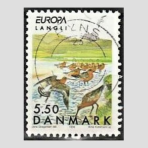 FRIM�RKER DANMARK | 1999 - AFA 1210 - Naturreservater - 5,50 Kr. Langli - Pragt Stemplet