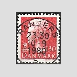 FRIMRKER DANMARK | 1979 - AFA 678 - Dronning Margrethe - 130 re rd - Pragt Stemplet Randers