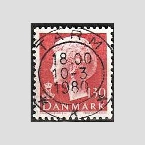 FRIMRKER DANMARK | 1979 - AFA 678 - Dronning Margrethe - 130 re rd - Pragt Stemplet