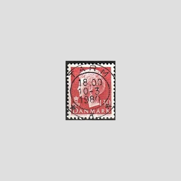 FRIMRKER DANMARK | 1979 - AFA 678 - Dronning Margrethe - 130 re rd - Pragt Stemplet