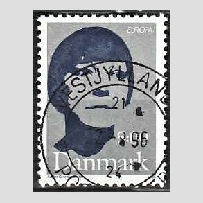 FRIM�RKER DANMARK | 1996 - AFA 1117 - Ber�mte kvinder - 5,00 kr. gr�/m�rkbl� - Pragt Stemplet