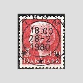 FRIMRKER DANMARK | 1979 - AFA 678 - Dronning Margrethe - 130 re rd - Pragt Stemplet Tarm